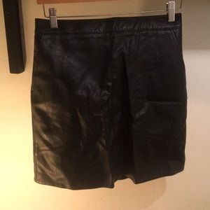 Zara Faux Leather Mini Skirt M